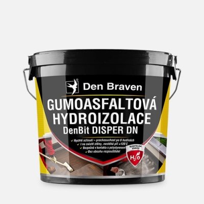 DEN BRAVEN Gumoasfaltová hydroizolace DenBit DISPER DN 10kg – Hledejceny.cz