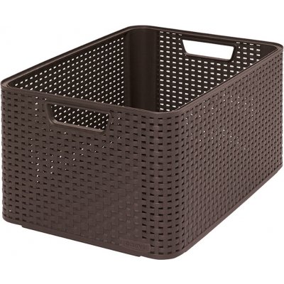 CURVER 205850 Úložný košík STYLE BOX - L - hnědý (03616-210) – Zboží Dáma