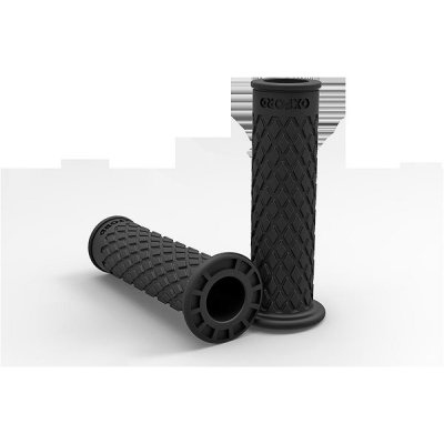 Oxford gripy Retro, černá pryž, tvdost pryže medium, na řidítka o průměru 22 mm, pár | Zboží Auto
