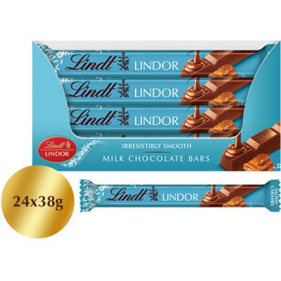 Lindt Lindor tyčinka Slaný karamel 24 x 38 g – Zboží Dáma