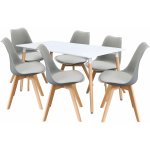 Ideanabytek Jídelní stůl Quatro + 6 židlí Quatro – Sleviste.cz