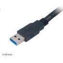 Akasa AK-CBUB15-15BK Proslim, USB 3.0 typ A M - A M, plochý, 1.5 m