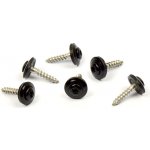 Klempířský šroub + EPDM, Černá RAL 9005 4,5 x 60 A2 – Zboží Mobilmania