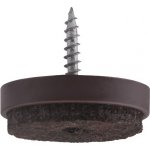 Walteco Filcový kluzák s vrutem, průměr 28mm, hnědý, 8 ks , 84976 – Hledejceny.cz