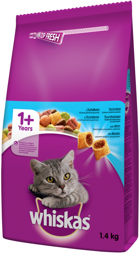 Whiskas Adult tuňák 1,4 kg