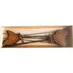 Kovový zápich vintage - slepice, 8 cm, sada 12 ks – Hledejceny.cz