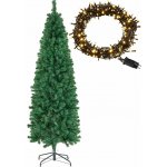 tectake 406491 umělý vánoční stromek comet realistický vzhled 150 cm,se světýlky – Hledejceny.cz