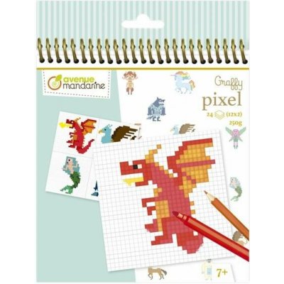 Avenue Mandarine Omalovánky Graffy Pixel Pohádková zvířátka – Sleviste.cz