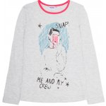 Winkiki kids Wear dívčí tričko s dlouhým rukávem Snap šedý melanž – Zboží Dáma