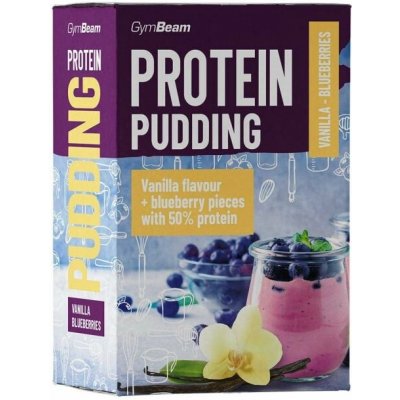 GymBeam Proteinový puding vanilka borůvky 500 g – Zboží Dáma
