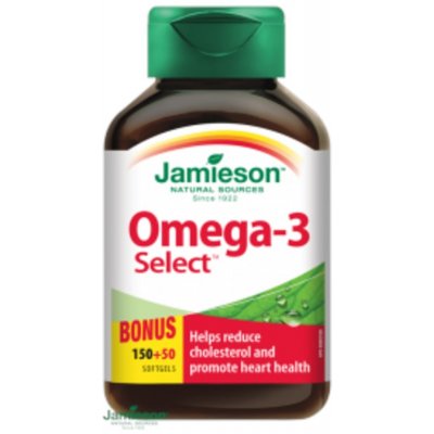 Jamieson Omega-3 Select 1000 mg 150+50 kapslí – Zboží Dáma