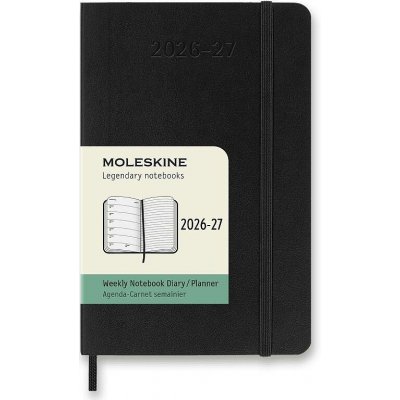 Moleskine 2026-27 A6 týdenní černý – Hledejceny.cz