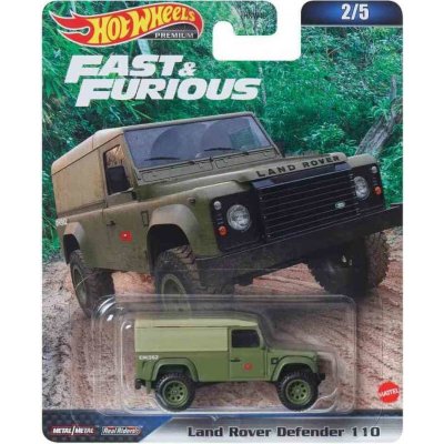Mattel Hot Wheels Premium Rychle a zběsile LAND ROVER DEFENDER 110