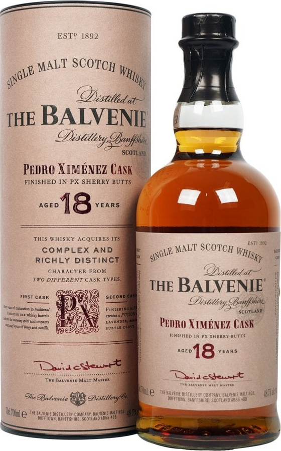 Balvenie PX Sherry Cask 18y 48,7% 0,7 l (tuba)