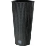 Prosperplast RATO TUBUS Květináč 20x38,1 cm ratan antracit – Hledejceny.cz