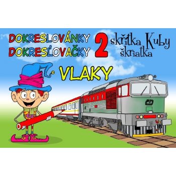 Ostatní Omalovánky A5 - Lux - Dokreslovánky skřítka Kuby 2 - Vlaky - 3227