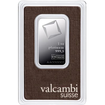Valcambi Suisse slitek Platinum 1 oz – Sleviste.cz