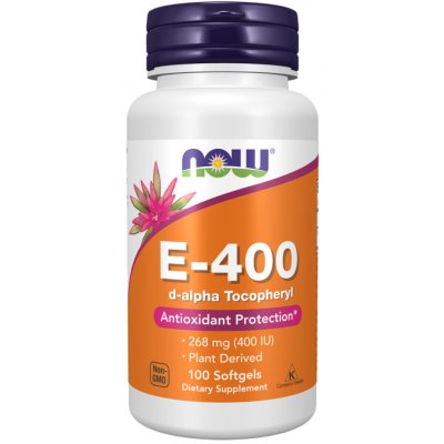 Now Foods Vitamin E-400 D-Alpha Tocopheryl 100 kapslí – Hledejceny.cz