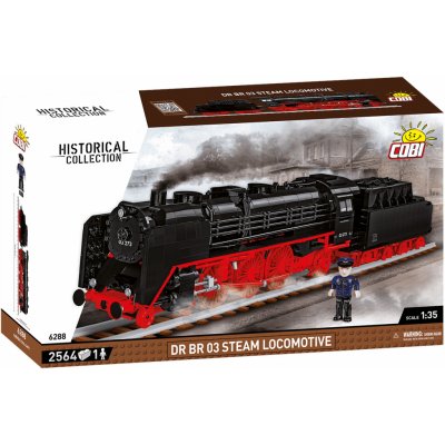 COBI 6288 Historical Collection Parní lokomotiva DR BR 03 s tendrem 1:35 – Zboží Dáma