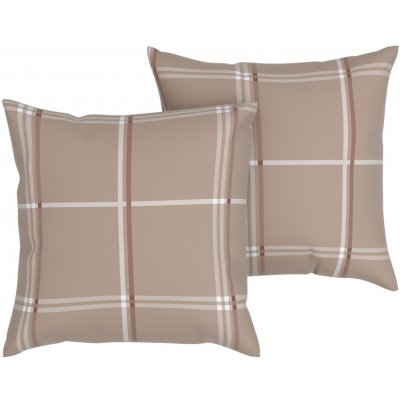 Livarno home z jemného flanelu 2 ks hnědá 50 x 60 cm – Zboží Dáma