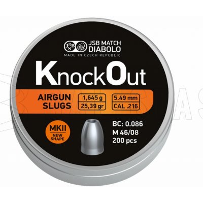 Diabolky JSB KO Slugs MKII 5,49 mm 200 ks – Zboží Dáma