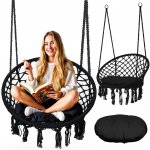 Sofotel Závěsné zahradní křeslo BOHO Černá houpačka – Hledejceny.cz