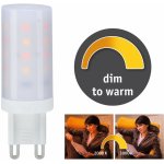 Paulmann LED žárovka 4W G9 teplá bílá dim to warm – Sleviste.cz