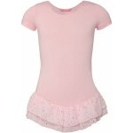 Trikot Papillon leotard short sleeves růžová – Zboží Dáma
