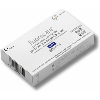 Vesto Antigenní test Fluorecare 4v1 SARS-CoV-2 / chřipka A / B / RSV, rychlotest 25 ks – Zbozi.Blesk.cz