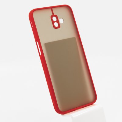 Pouzdro Bomba Kvalitní TPU obal matný pro Samsung - červený Galaxy J6 Plus (2018) 1080_GAL15 – Zboží Mobilmania