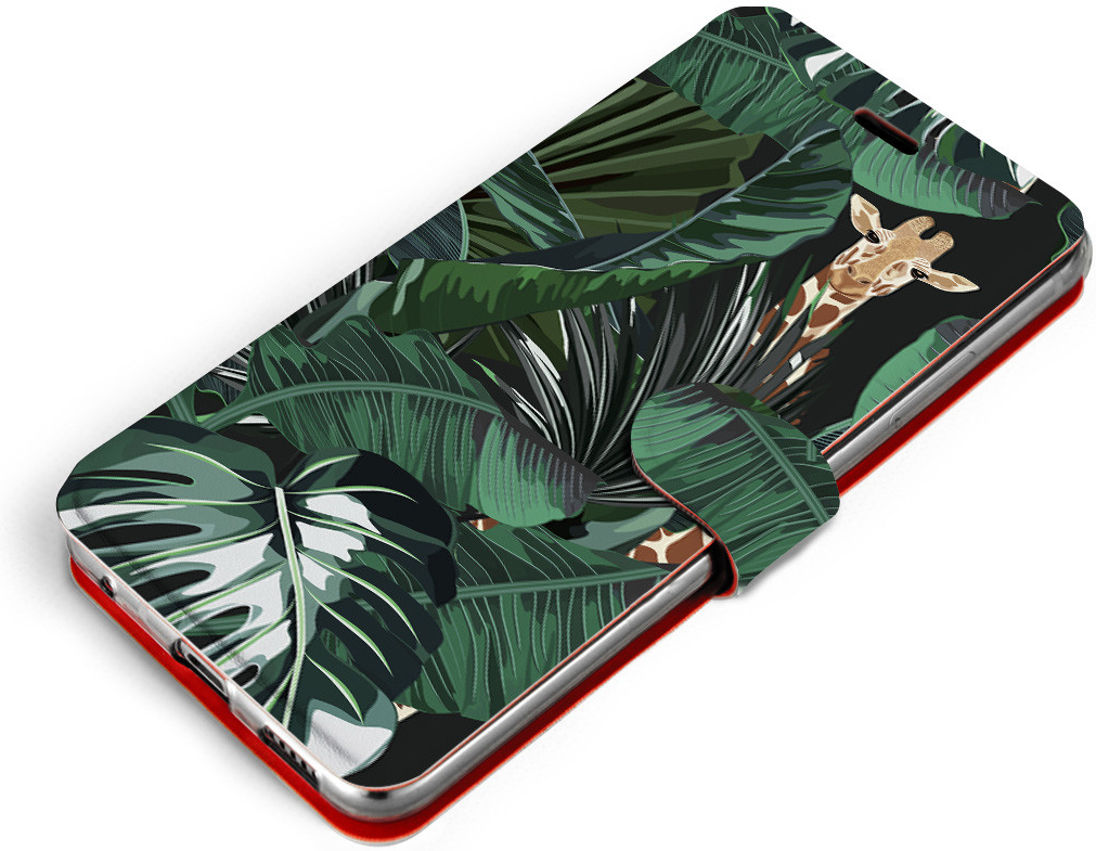 Pouzdro Mobiwear Flip Xiaomi Redmi 10C - VP06P Žirafky