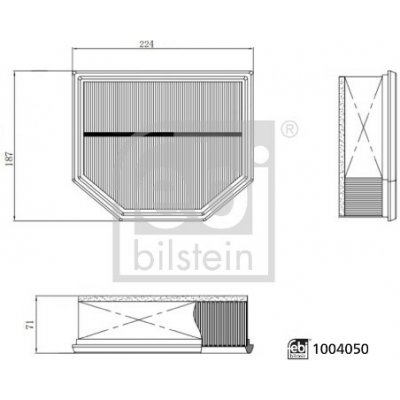 Vzduchový filtr FEBI BILSTEIN 1004050 – Hledejceny.cz