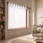 Dekorační krátká záclona s kroužky DIANA bílá 290x160 cm MyBestHome – Hledejceny.cz