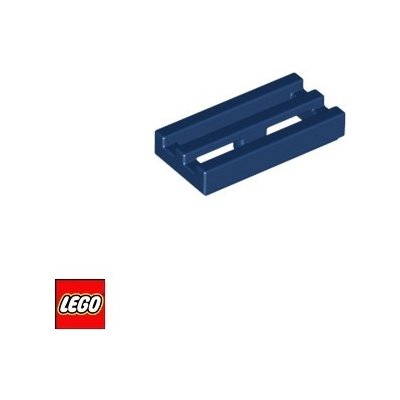 LEGO® 2412b Dlaždice 1x2 gril Tmavě-Modrá – Zboží Mobilmania