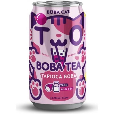 Boba Cat Taro Boba Tea Tapioca Bubble Tea Milk 315 ml – Hledejceny.cz
