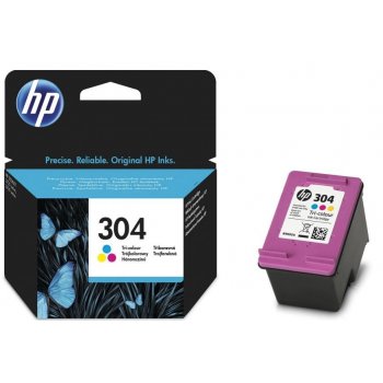 HP 304 originální inkoustová kazeta tříbarevná N9K05AE
