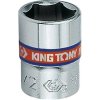 Příslušenství ke gola sadě King Tony 233509S - Hlavice nástrčná - ořech 1/4", velikost 9/32", 6-hranný, chromovaný leštěný, DIN3124, ISO 2725-1