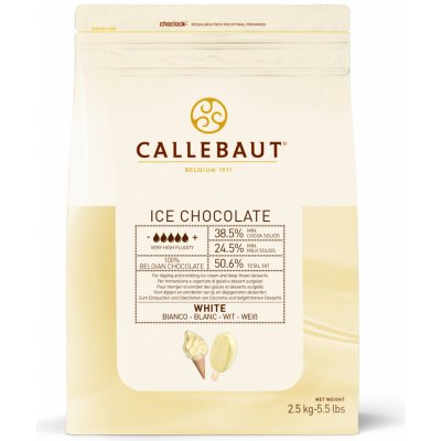 Bílá čokoládová poleva Callebaut Ice Choc White 2,5kg - ICE-50-WNV-552 – Zboží Mobilmania