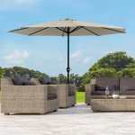 Haushalt international Kovový slunečník s UV 50+, 300 cm, béžový – Hledejceny.cz