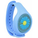 LED náramek TopQ pro děti proti komárům Modrý s kytičkou – Zboží Mobilmania