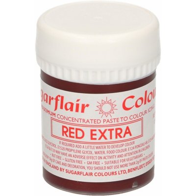 Sugarflair Extra sytá červená 42 g