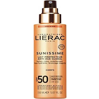 Lierac Sunissime Global Anti-Aging Protective Milk zvláčňující tělové mléko SPF50 150 ml – Zboží Mobilmania