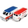 Sběratelský model Johnny Lightning Volkswagen Type-2 Transporter 1965 + Ford Econoline Van 1976 1:64