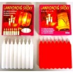 Kuncová Dana Vánoční lampionové Jednobarevné 95/12mm 12 ks Bílá – Zboží Dáma