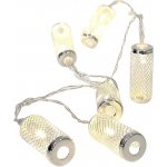 Eurolamp LED světelný řetěz s kovovým válcem barva teplá bílá 10 ks LED – Hledejceny.cz