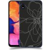 Pouzdro a kryt na mobilní telefon Samsung Pouzdro ACOVER Samsung Galaxy A10 A105F s motivem Line Flower I