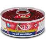 N&D Cat QUINOA Adult Weight Manamegent Lamb & Brocolli 80 g – Zboží Mobilmania