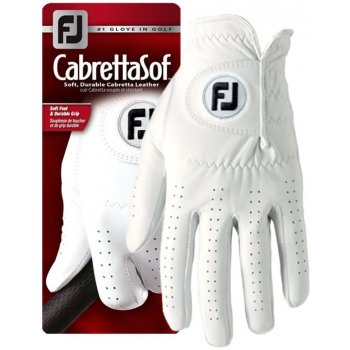 Footjoy CabrettaSof Mens Golf Glove Bílá Levá S