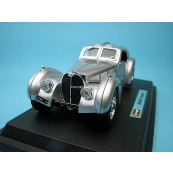 Bburago Atlantic Bugatti stříbrná 1:24