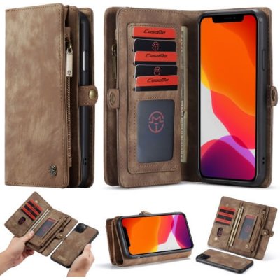 VSECHNONAMOBIL 16776 WALLET Obal s peněženkou 2v1 Apple Iphone 11 Pro hnědý – Zboží Mobilmania